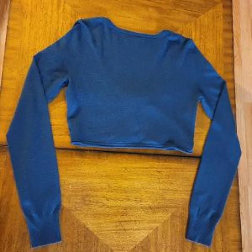 Express Navy Crop Sweater